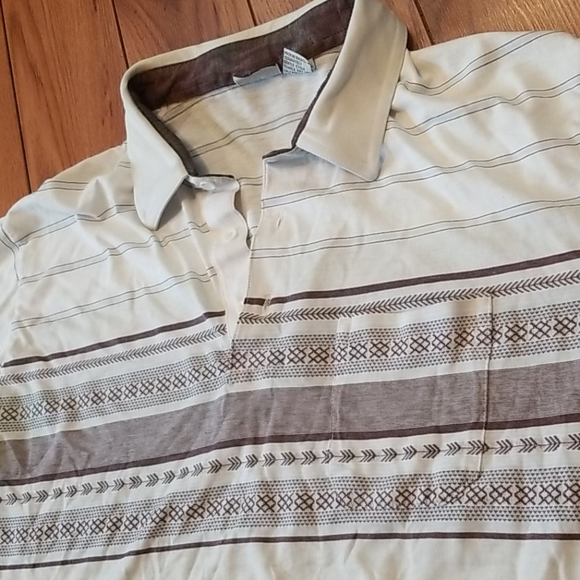 📦3/$20 Silver Cliff Beach Polo T-Shirt Large - Picture 2 of 9